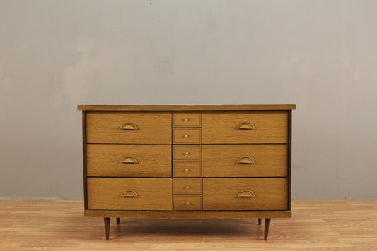 Mid Century Laminate 6-Drawer Dresser