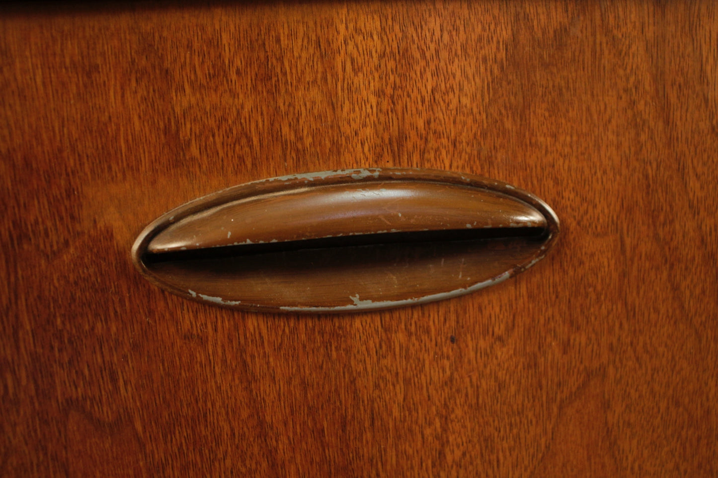 Mid Century Walnut 3-Drawer Credenza