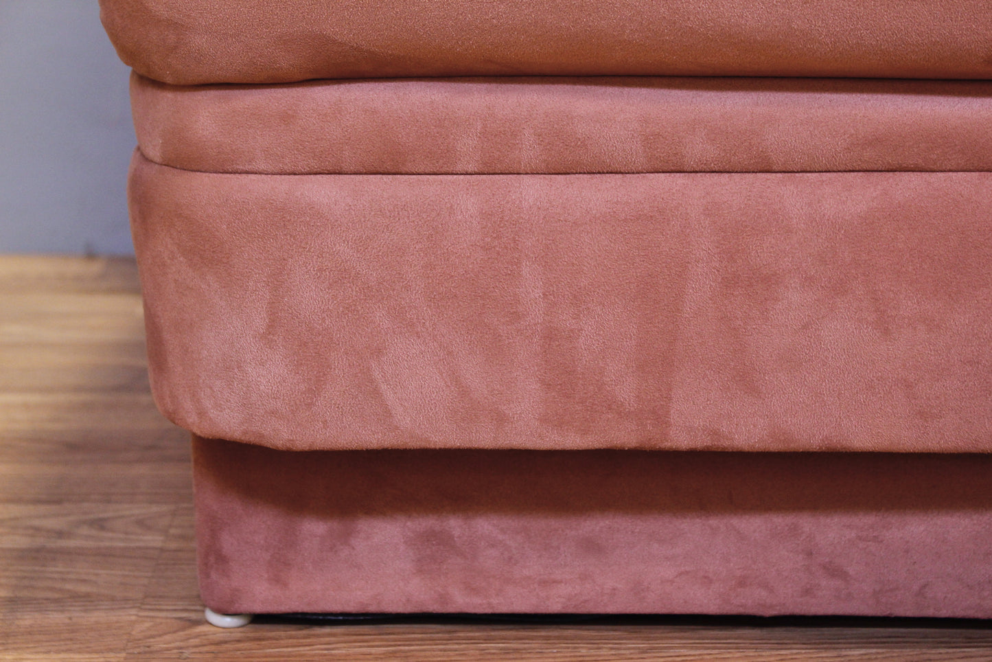 Mauve Microsuede Corner Loveseat - ONLINE ONLY