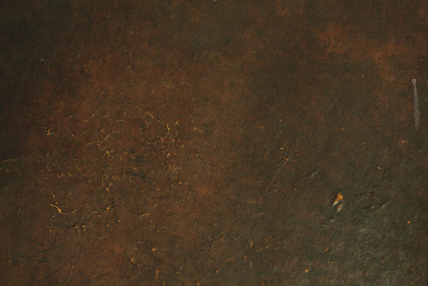 Curled Iron & Leather Bar Stool