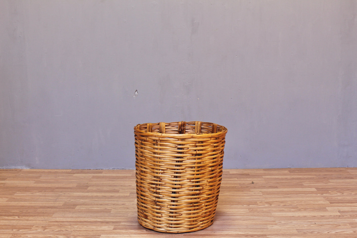 Woven Bamboo Hamper