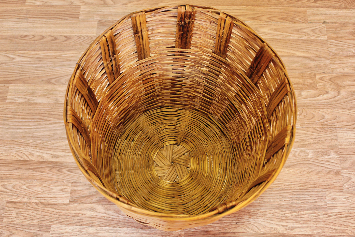 Woven Bamboo Hamper