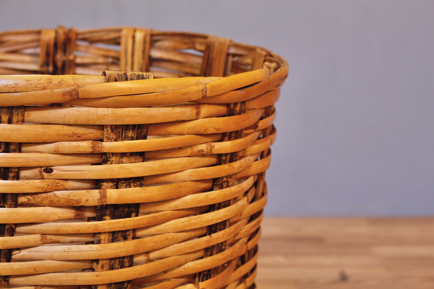 Woven Bamboo Hamper