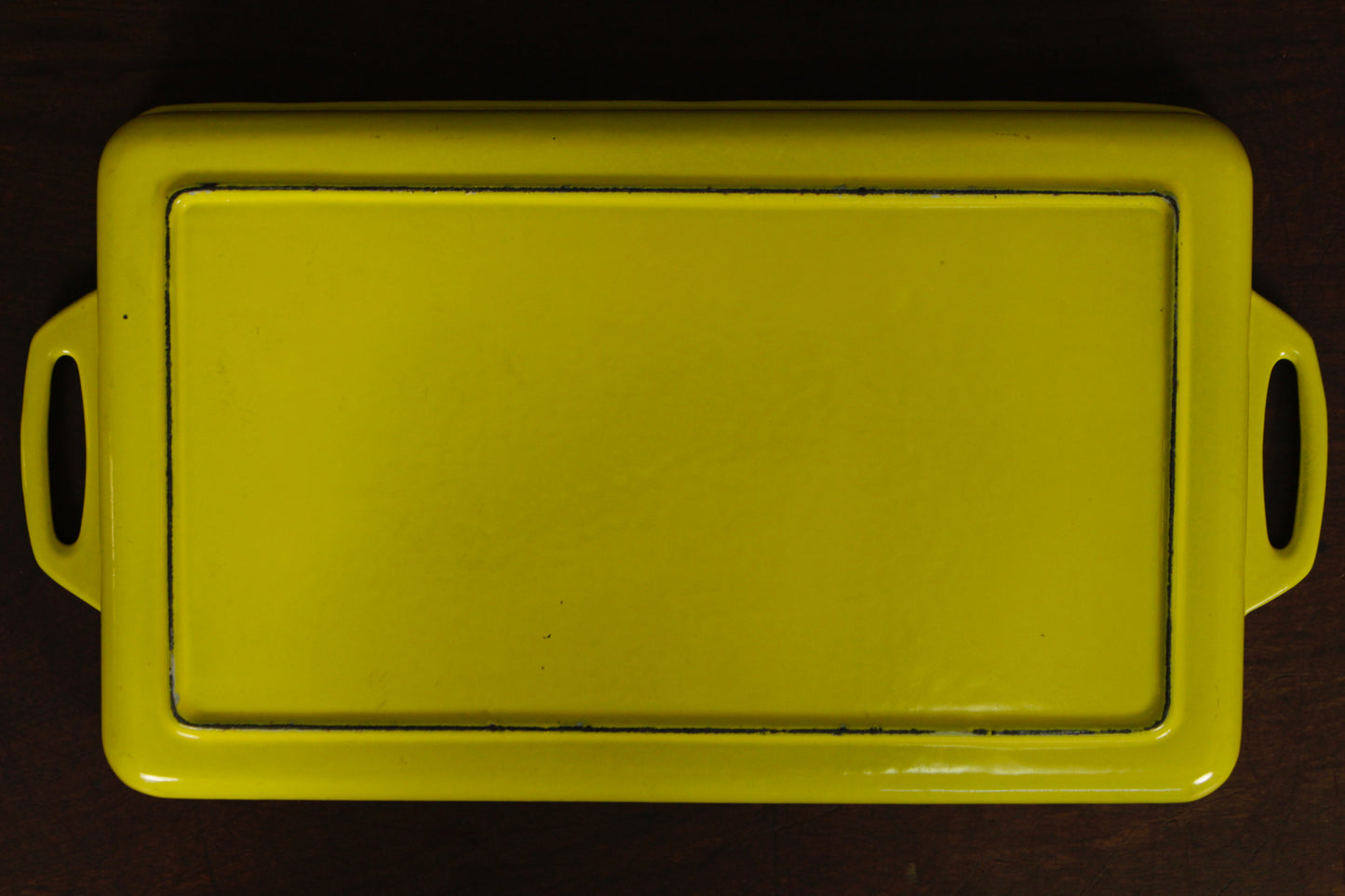 Lemon Yellow Cast Iron Pan