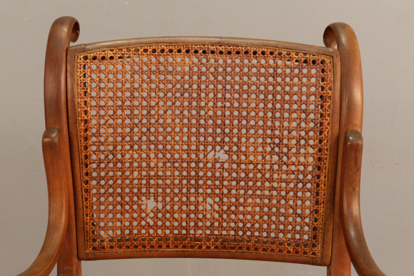 Antique Bentwood & Cane Armchair