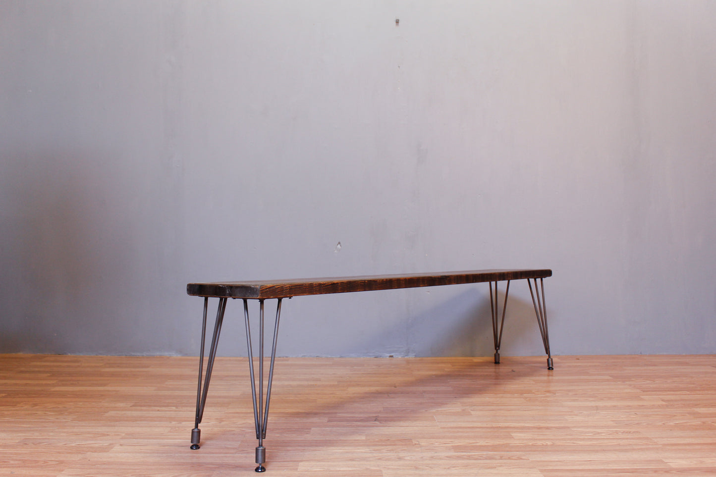 Long Modern Wood Hairpin-Leg Bench - ONLINE ONLY