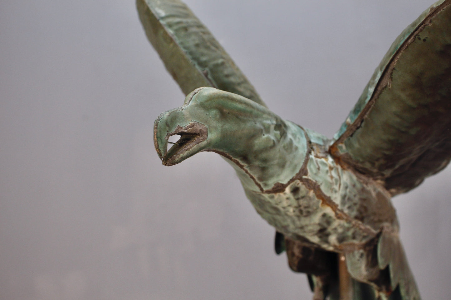 Patinated Eagle Weather Vane Statue