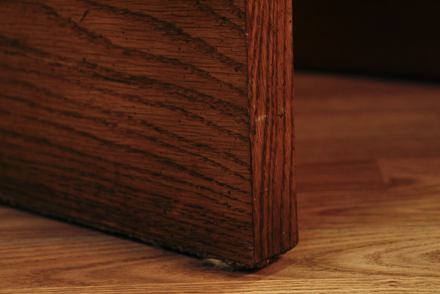 Lane Brutalist Oak End Table