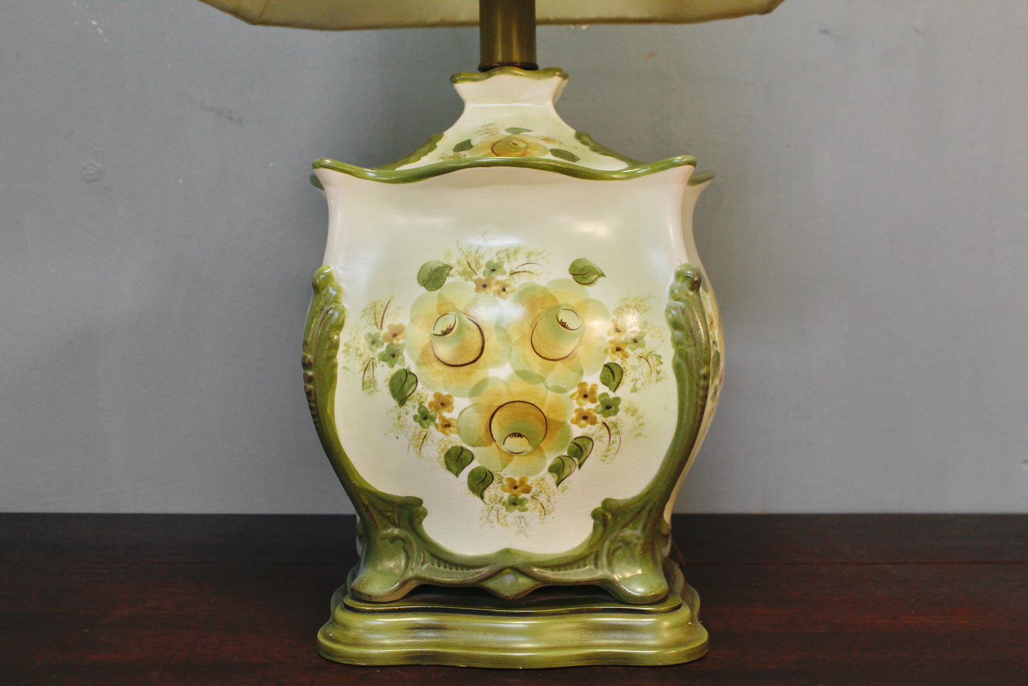 Ceramic Hand-Painted Floral Table Lamp