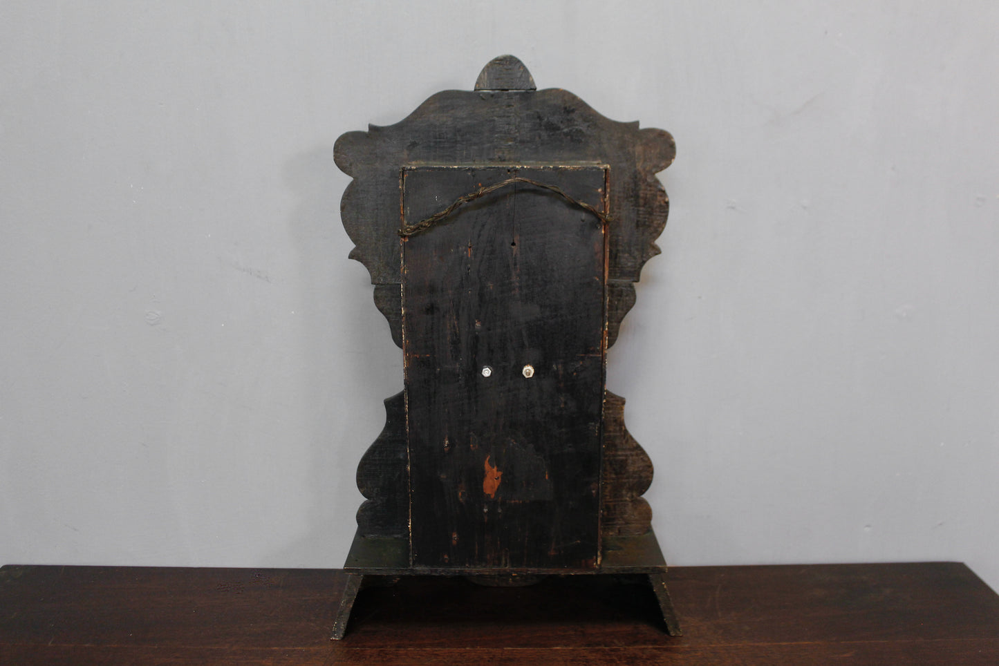 Antique Carved Oak Mantel Clock