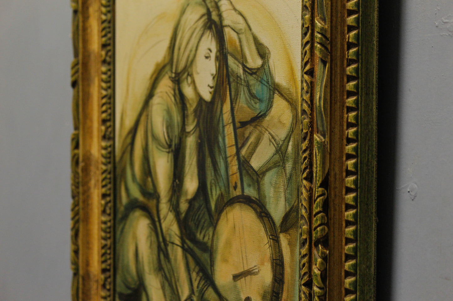 "Lady with Banjo" Ponselle Painting