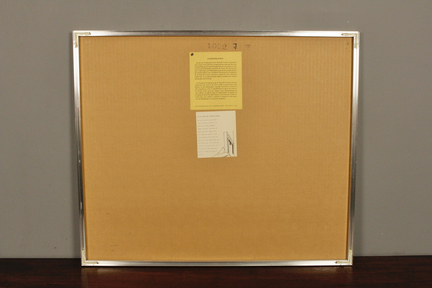 1970s "Graphic Still Life" Lithograph