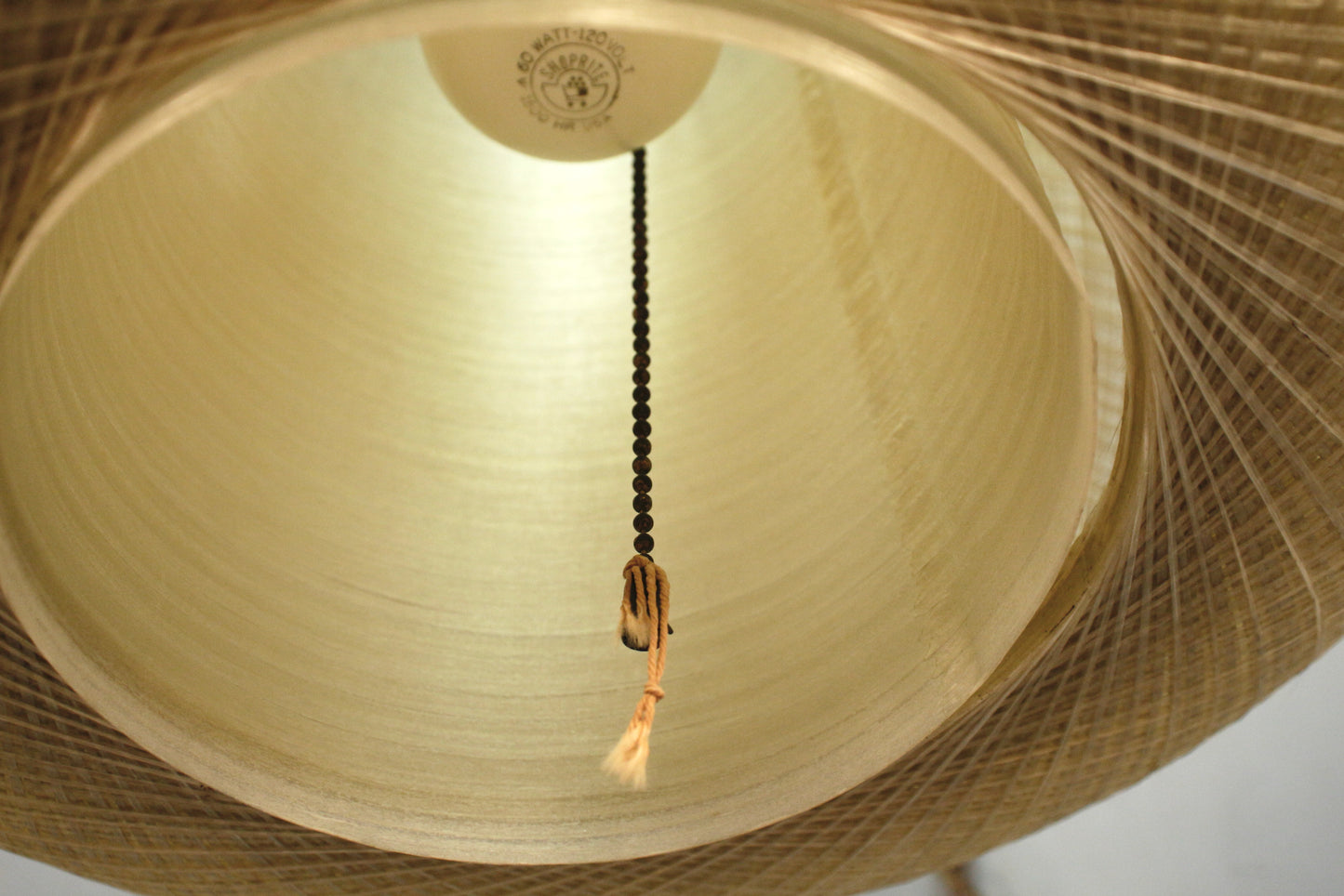 Spun Fiberglass String Swag Lamp