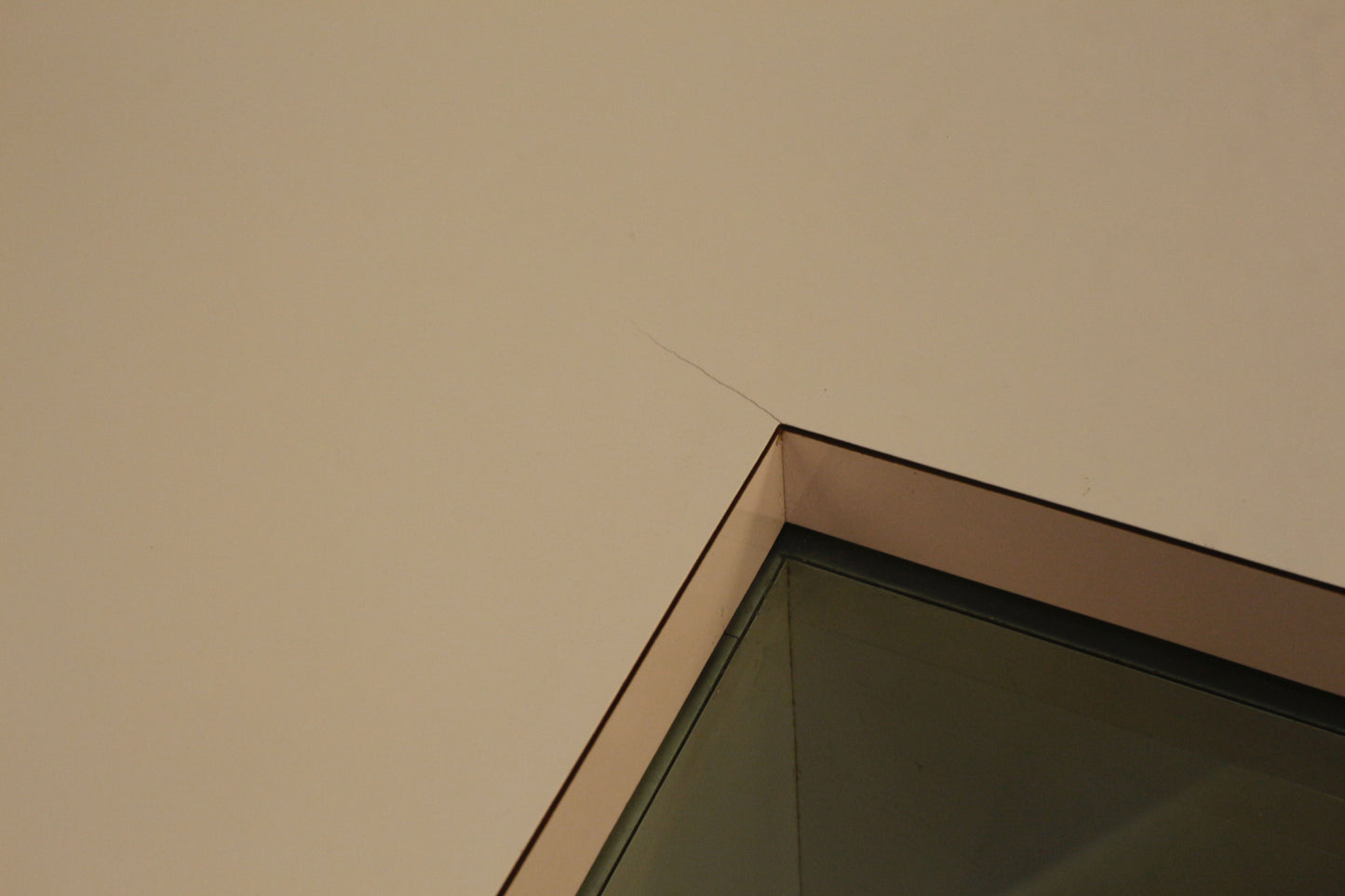 Large Blush Laminate & Glass Coffee Table - ONLINE ONLY