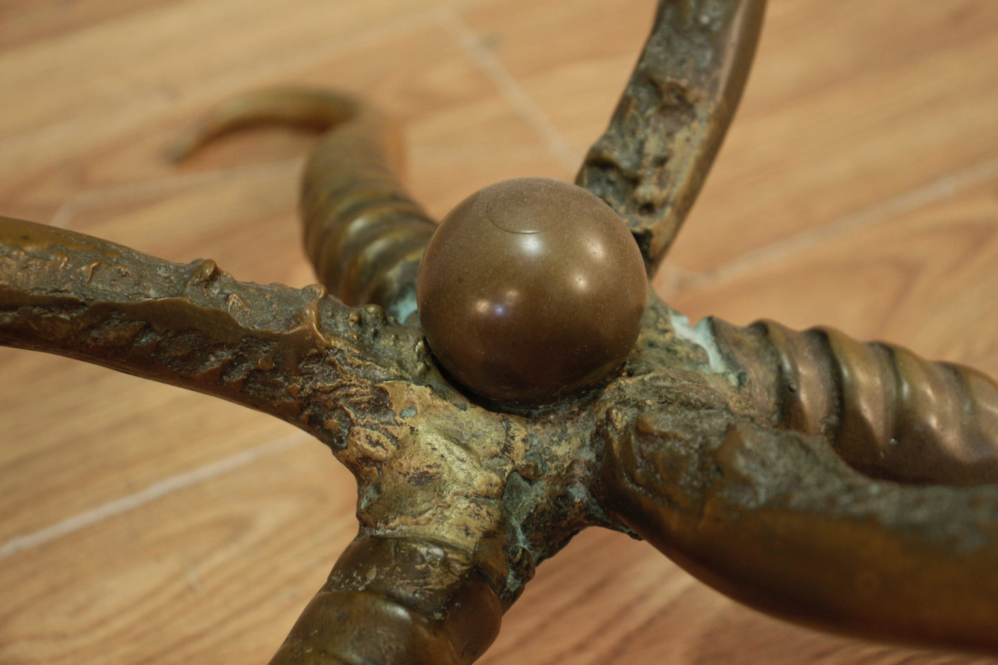 Brass Antler & Glass Coffee Table - ONLINE ONLY