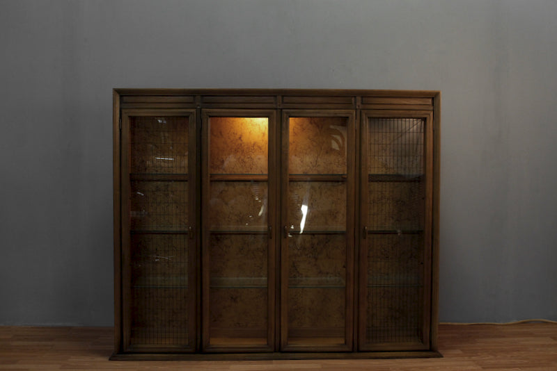 Large Regal 4-Door Glass-Front Bookcase