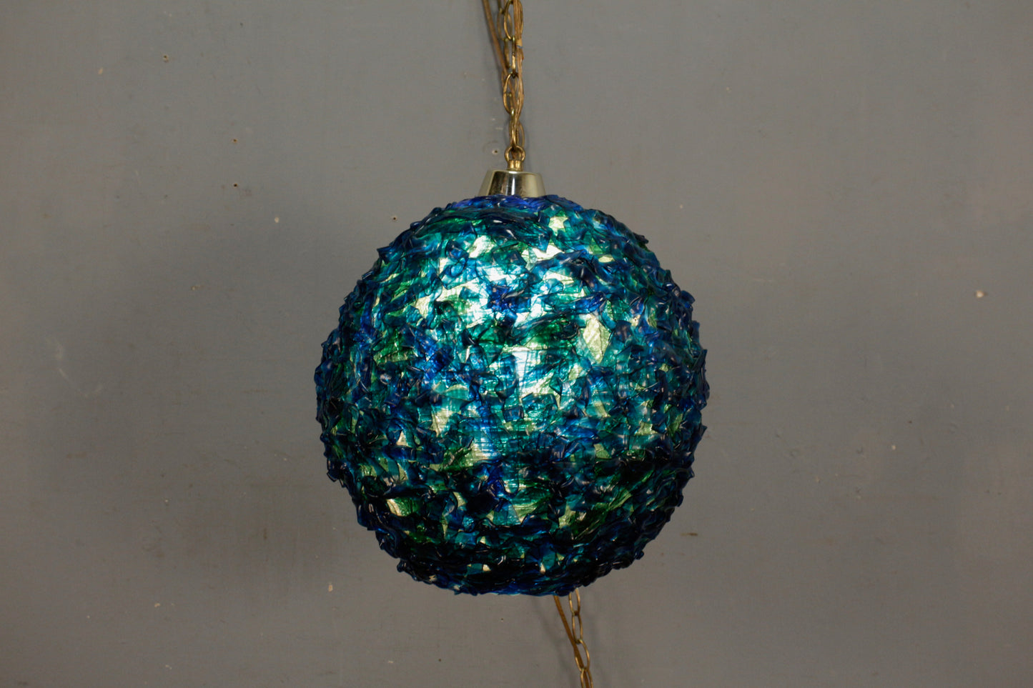 Blue Raspberry Rock Candy Swag Lamp