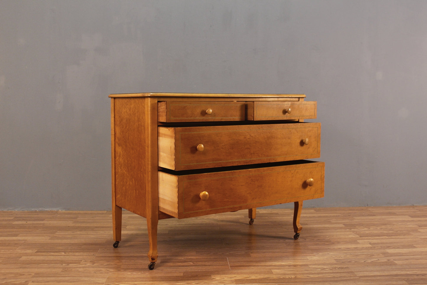 Birdseye Maple 4-Drawer Dresser