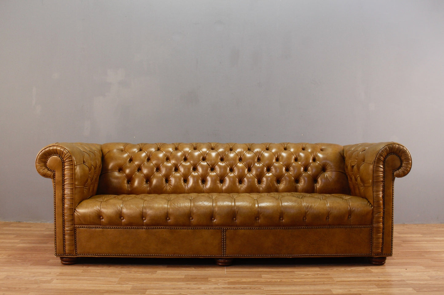 Leathercraft Toffee Chesterfield Sofa