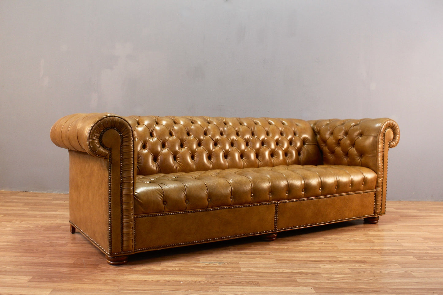 Leathercraft Toffee Chesterfield Sofa