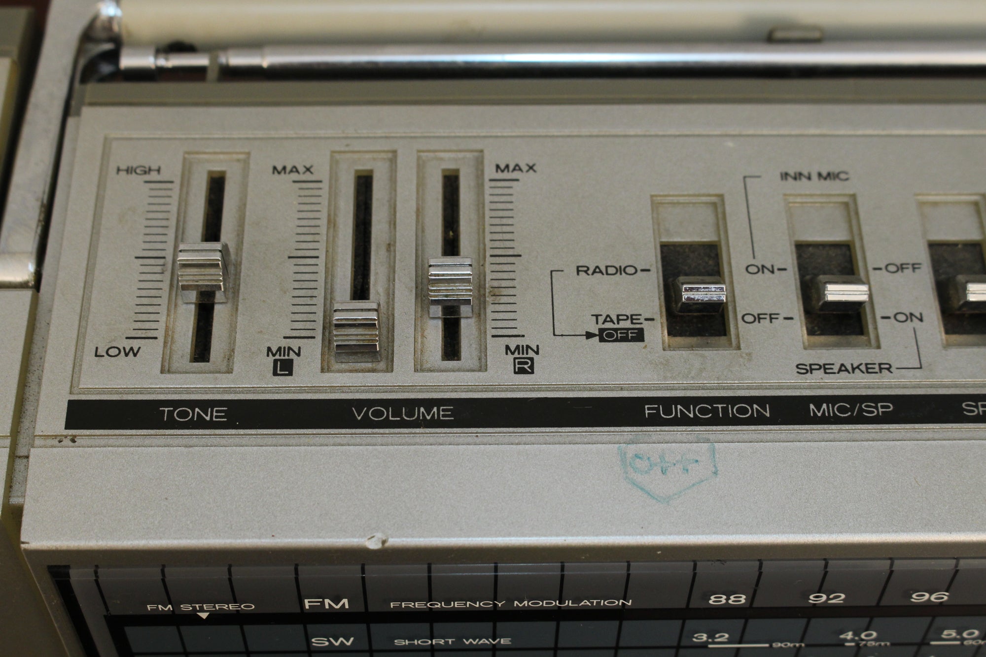 1980s Hitachi Dual Cassette Boombox – Furnish Green