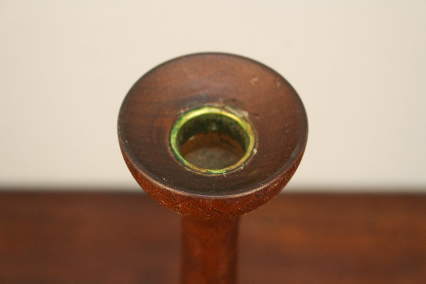Pair of Tall Danish Teak Candlesticks