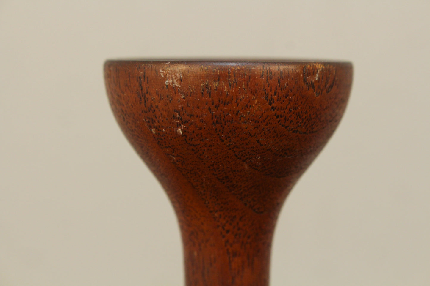 Pair of Tall Danish Teak Candlesticks