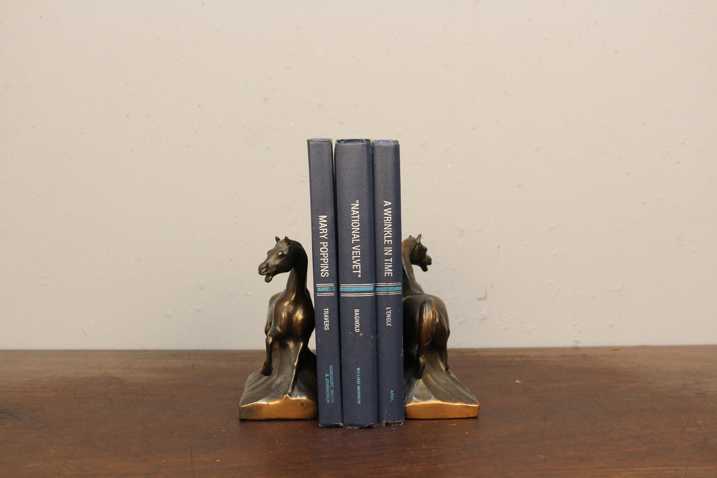 Pair of Bronze Horse Bookends