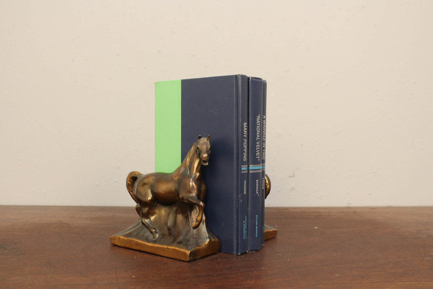 Pair of Bronze Horse Bookends