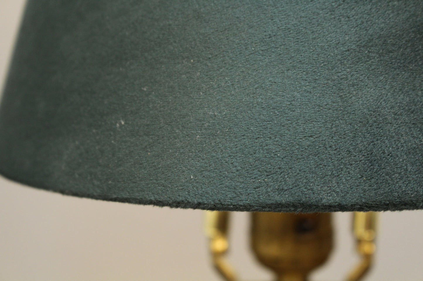 Petite Lucite & Green Table Lamp