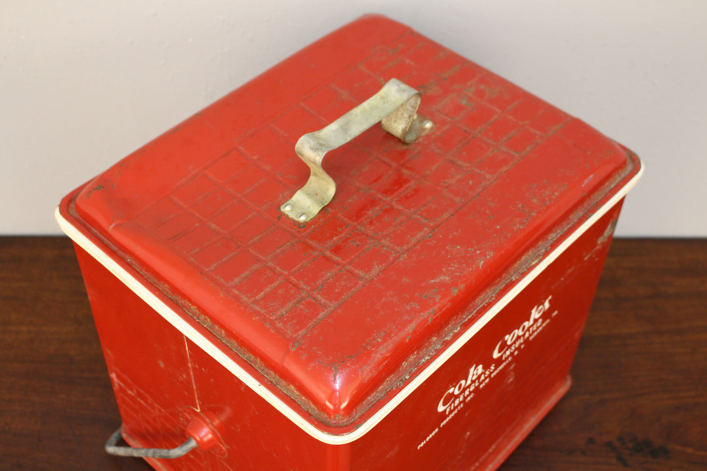1950s Red Cola Cooler