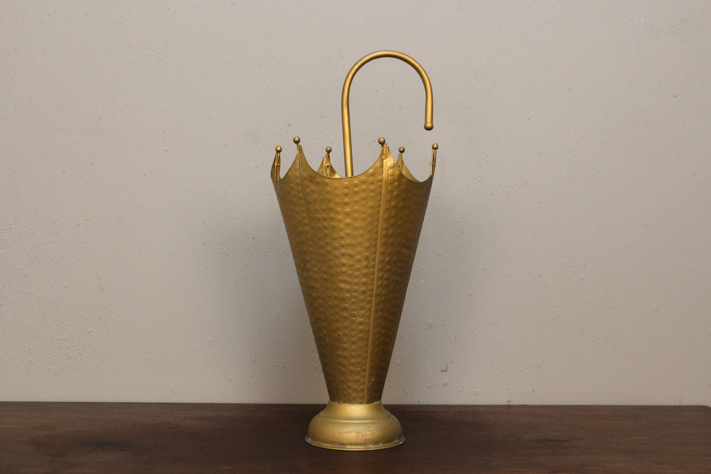 Hammered Brass Umbrella Stand
