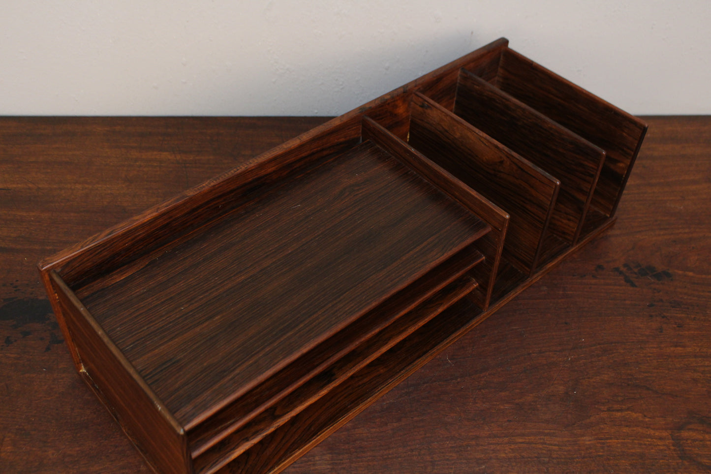 1960s Georg Petersens Rosewood Desktop Organizer