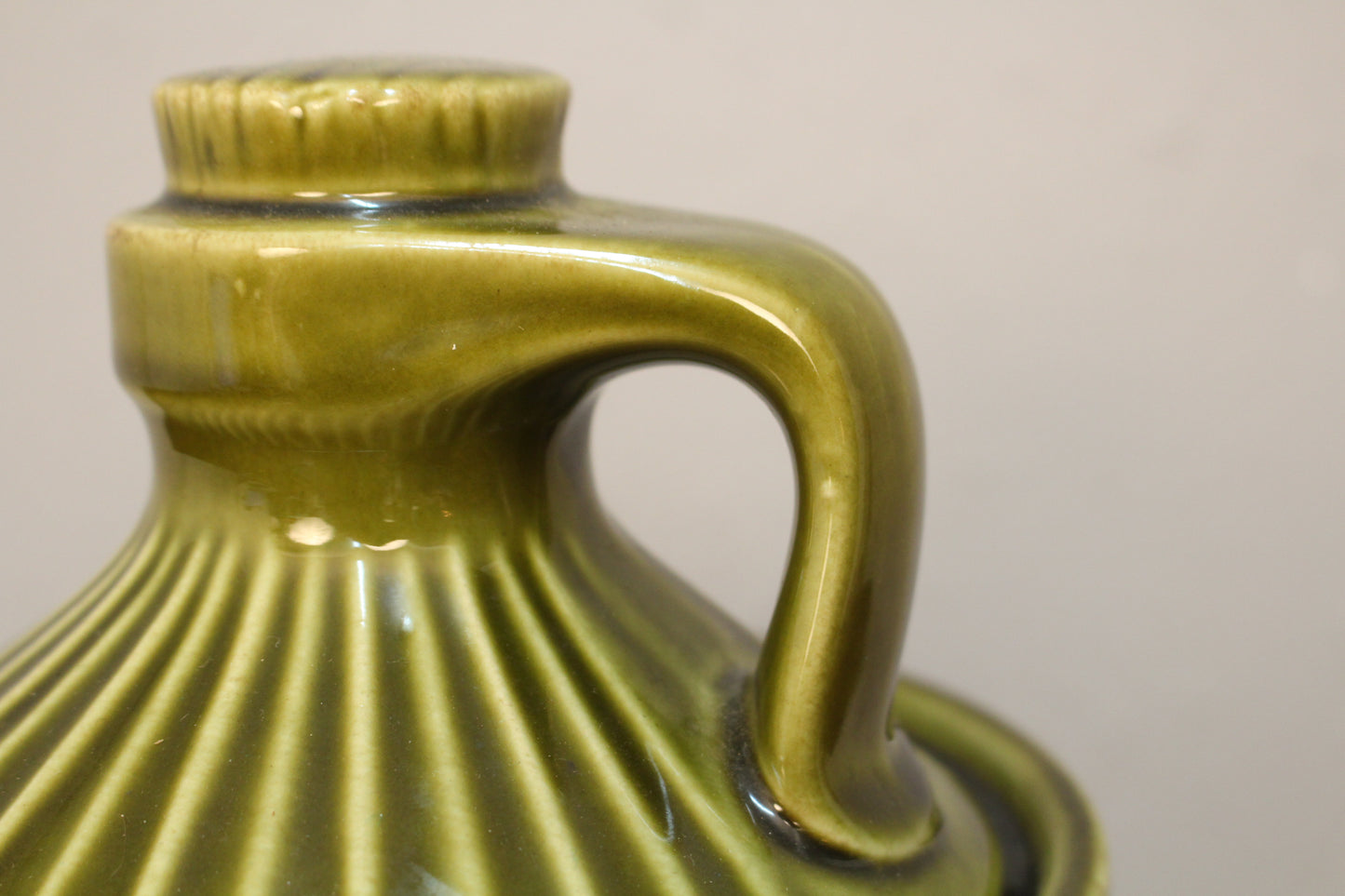 Olive Ceramic "Cookie Jug" Jar