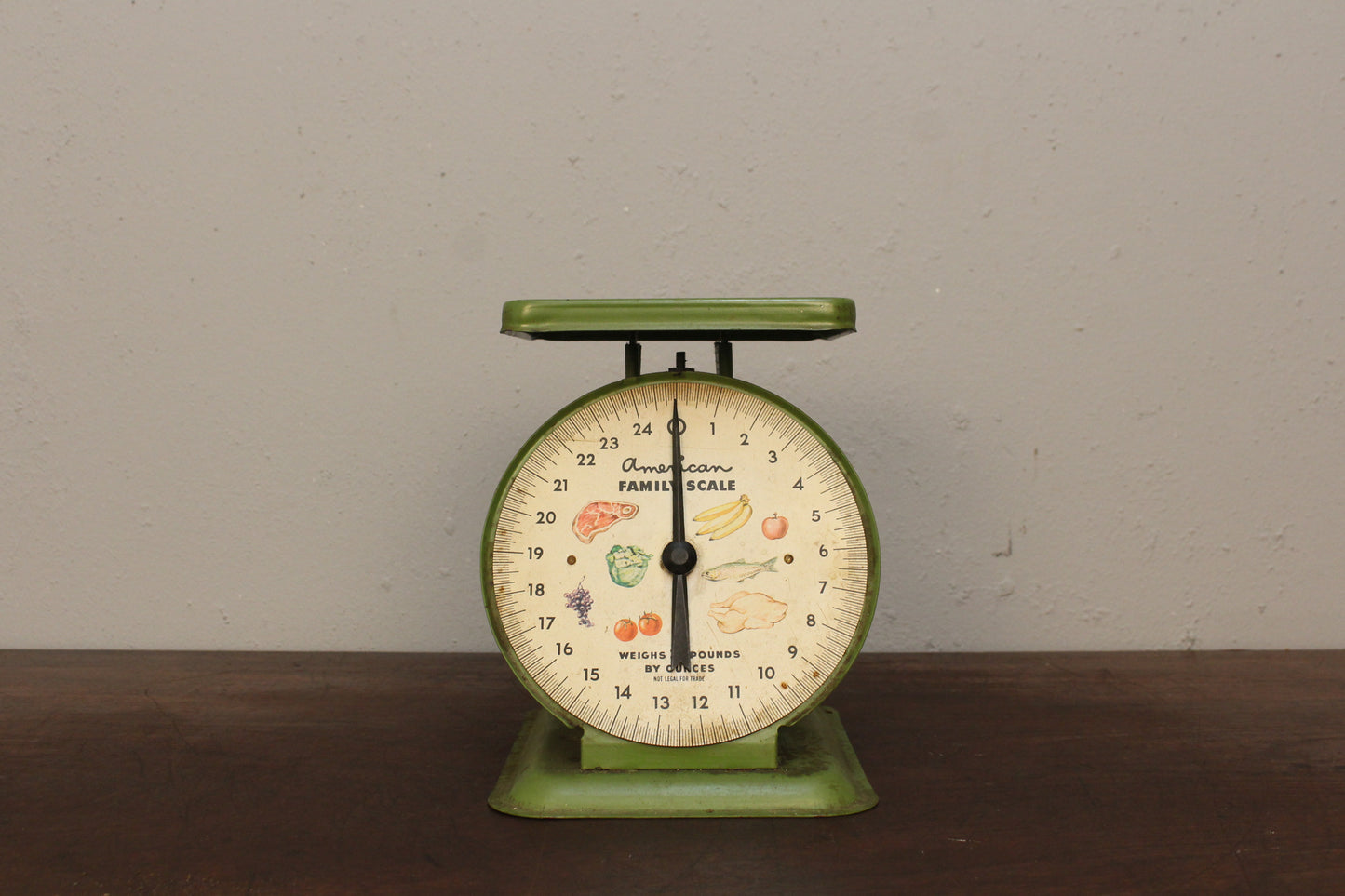 Retro Green Kitchen Scale
