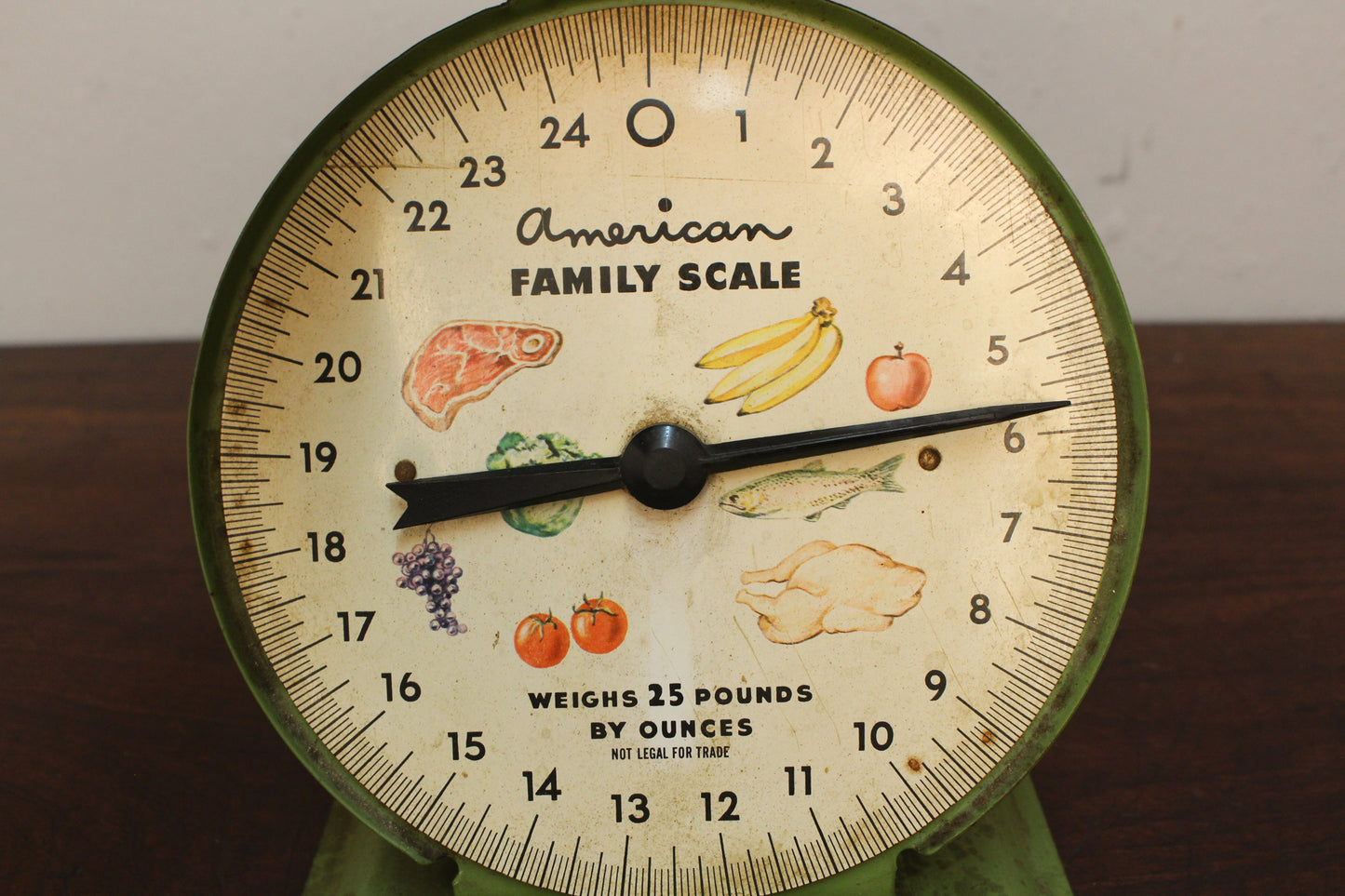 Retro Green Kitchen Scale