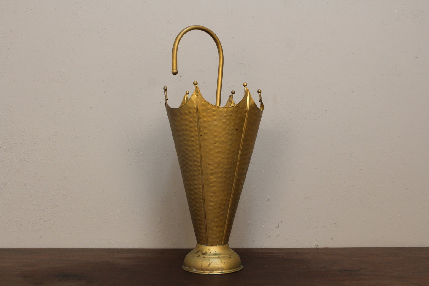 Hammered Brass Umbrella Stand