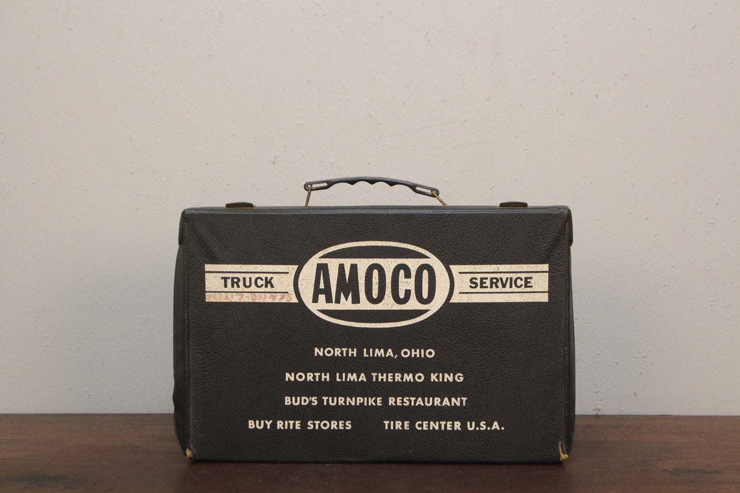 Amoco Black Vinyl Travel Case