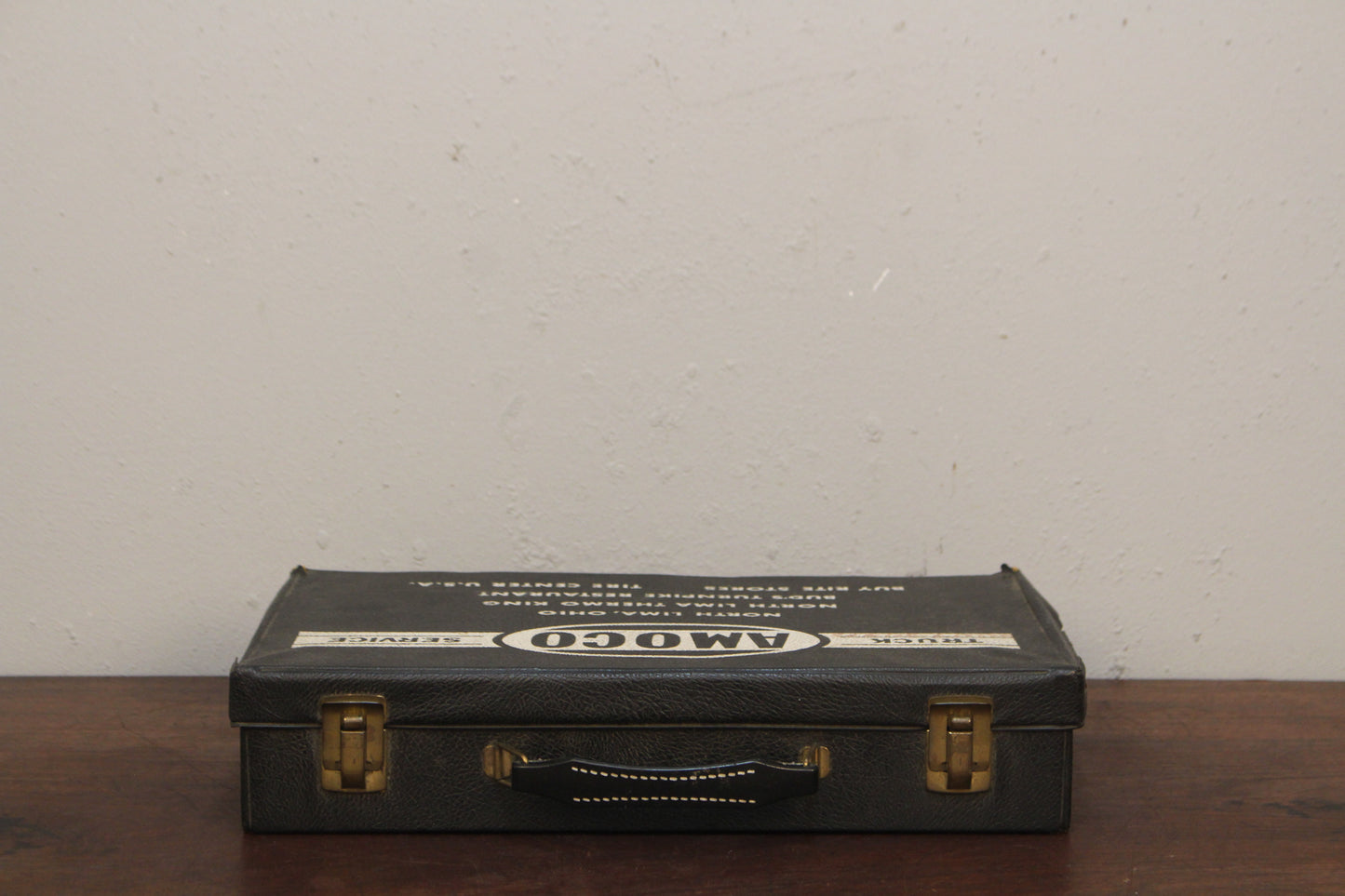 Amoco Black Vinyl Travel Case