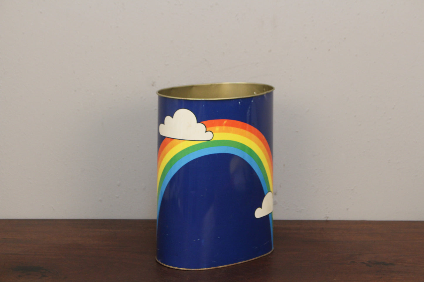 "Over the Rainbow" Tin Wastebasket