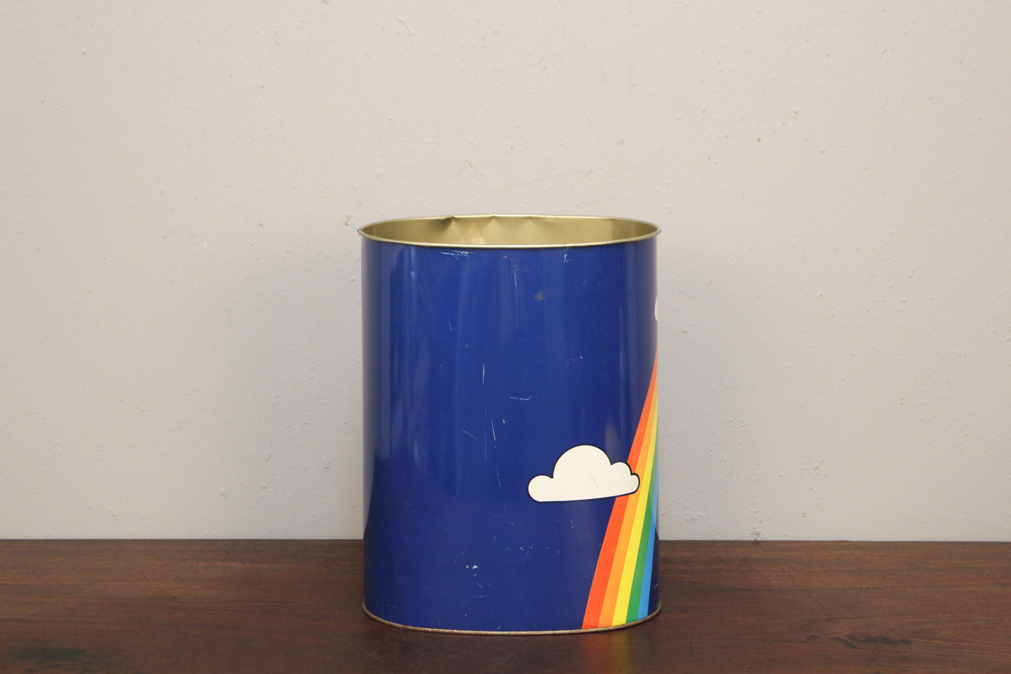 "Over the Rainbow" Tin Wastebasket