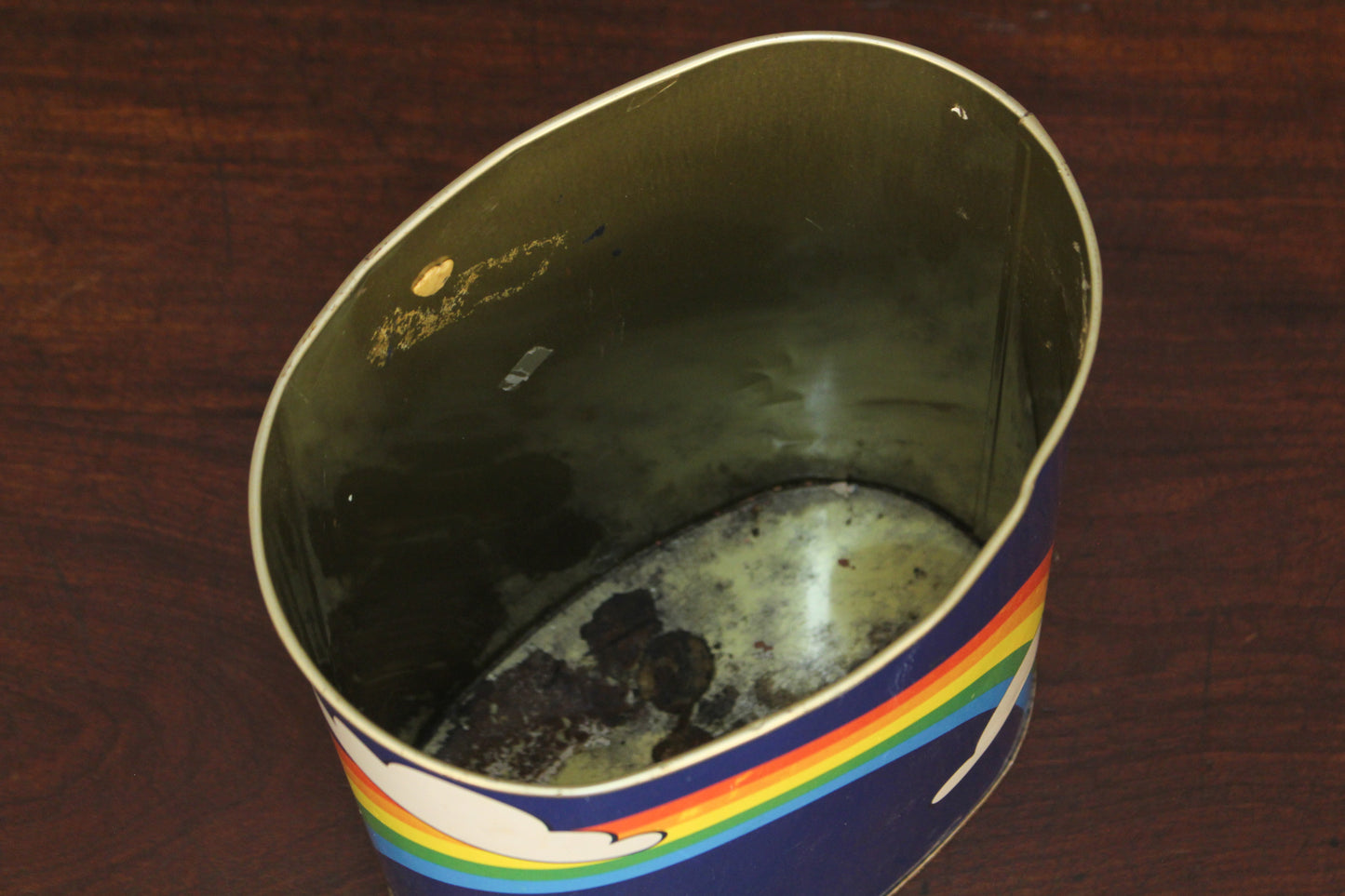 "Over the Rainbow" Tin Wastebasket