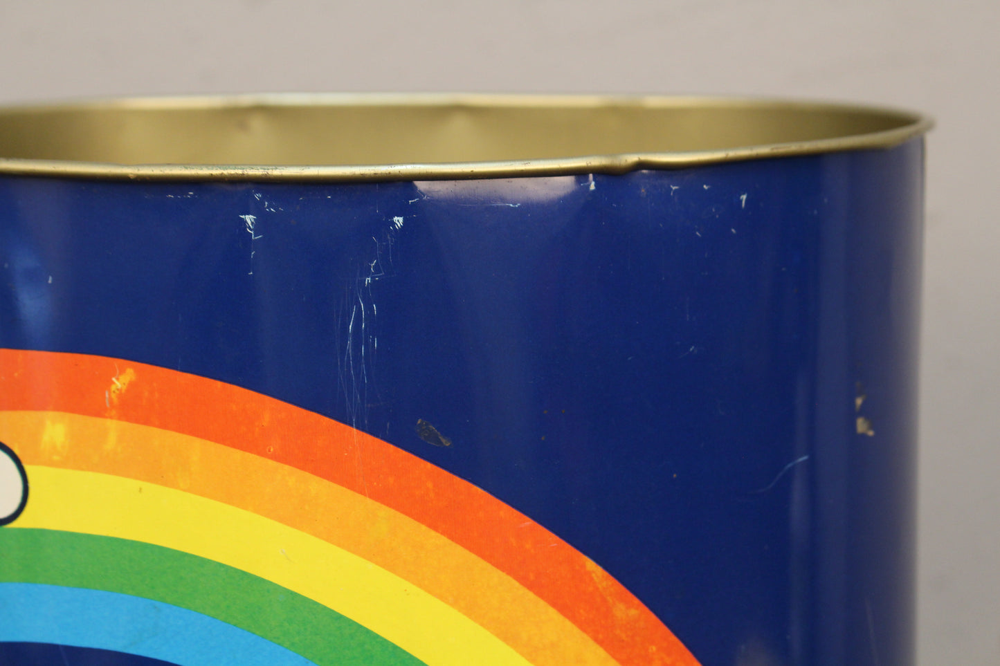 "Over the Rainbow" Tin Wastebasket