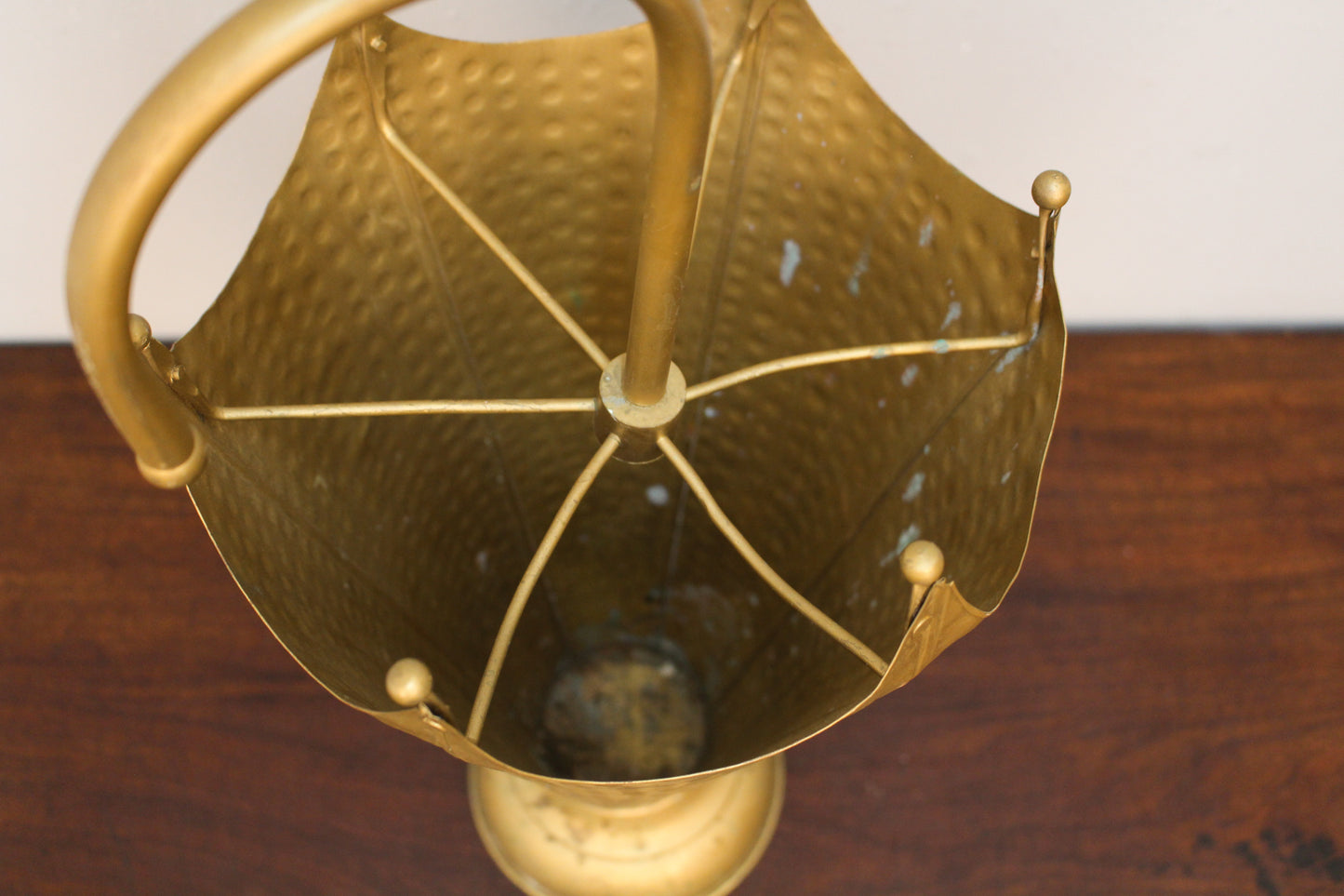 Hammered Brass Umbrella Stand