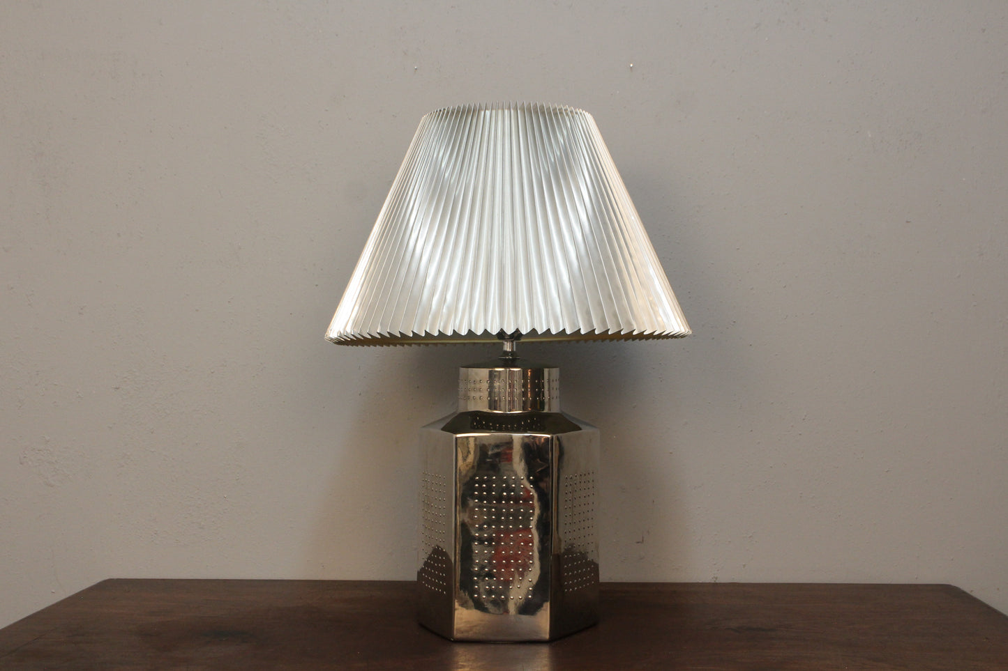 Silver Ceramic Table Lamp