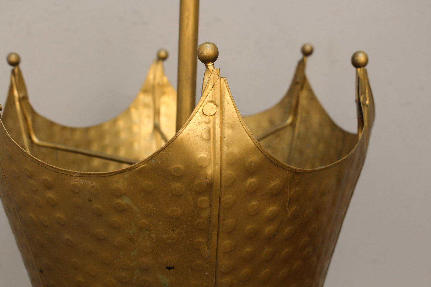 Hammered Brass Umbrella Stand