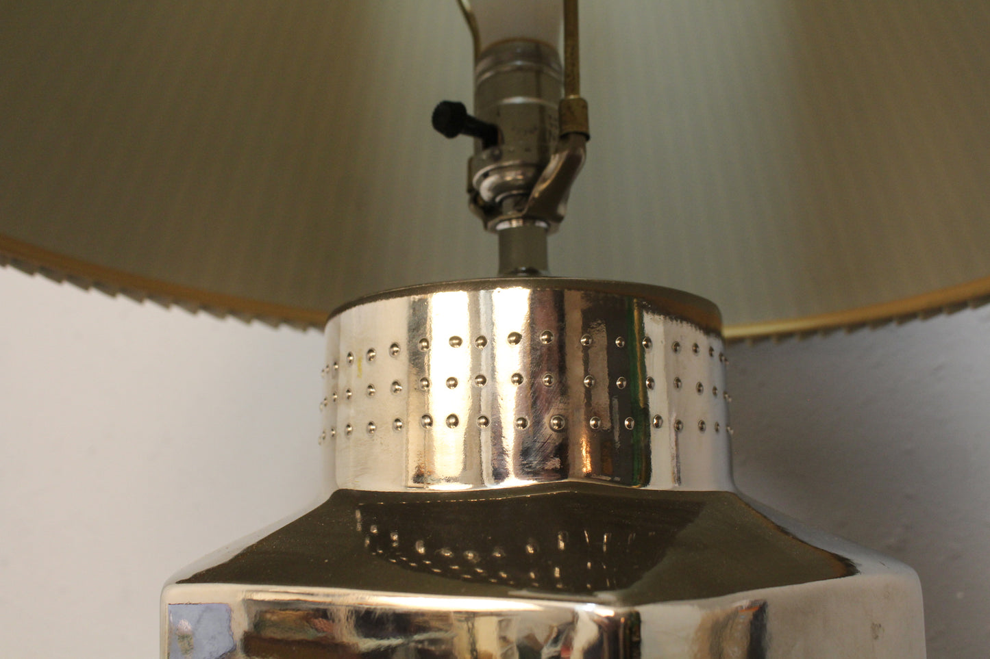 Silver Ceramic Table Lamp