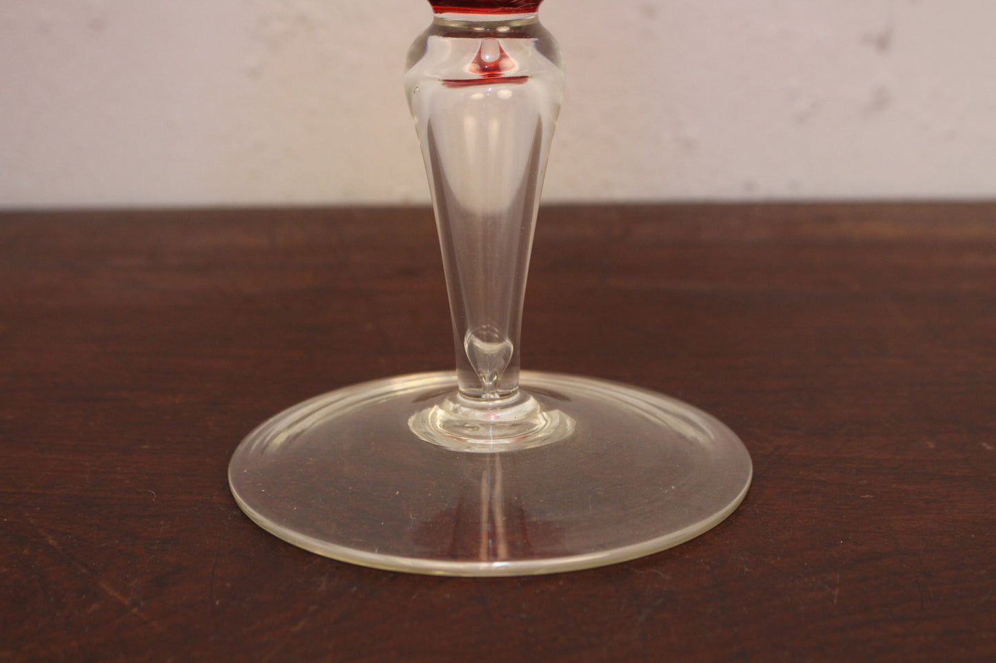 Empoli Italy Red Goblet Vase