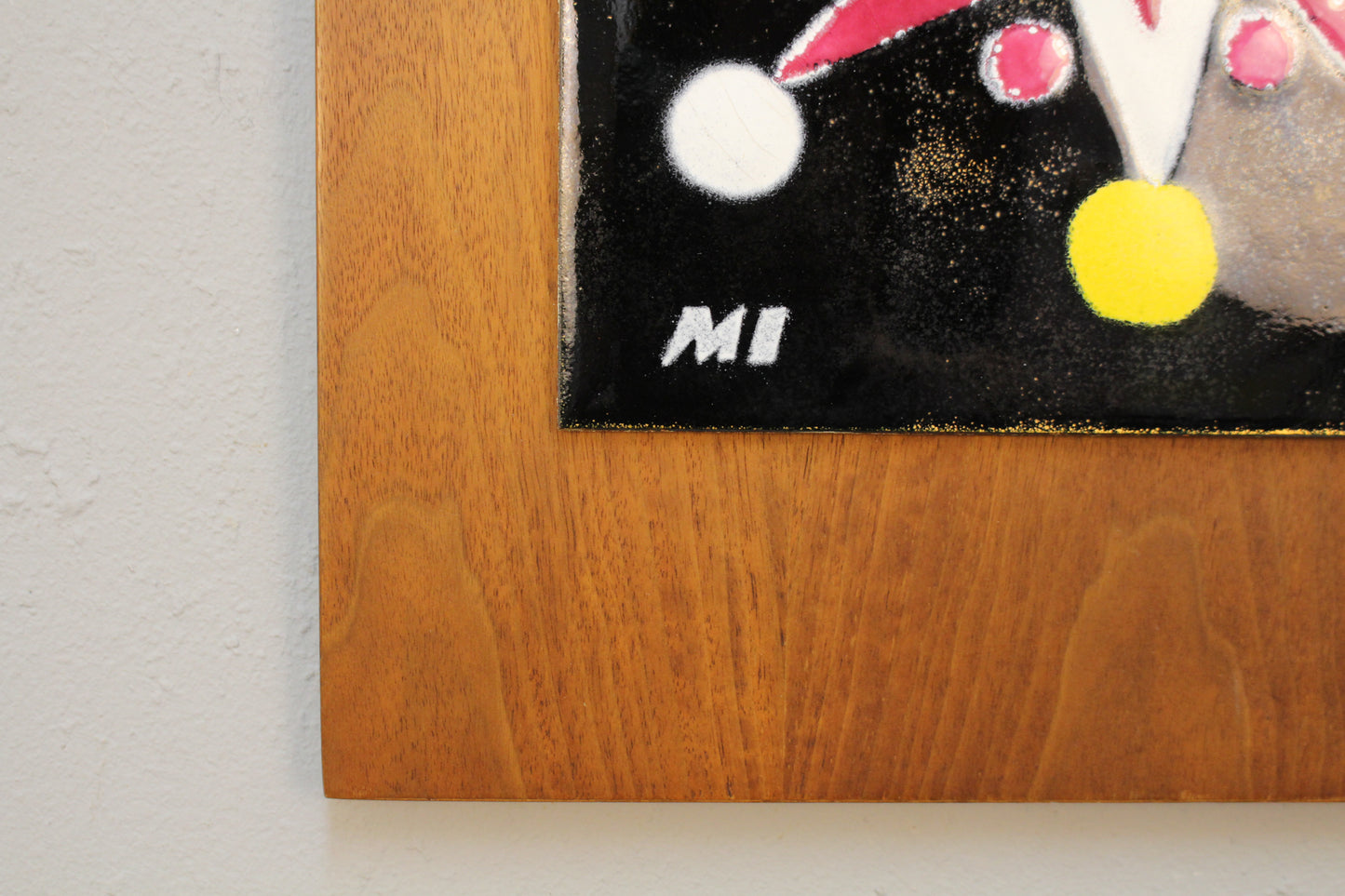 Mid Century "Not My Circus" Enamel Art