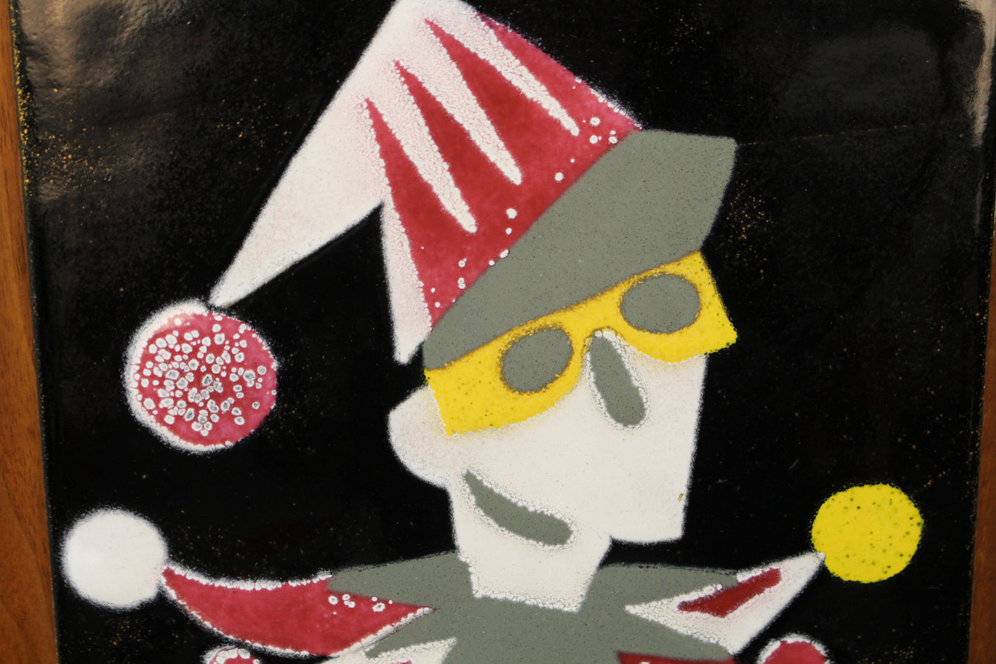 Mid Century "Not My Circus" Enamel Art